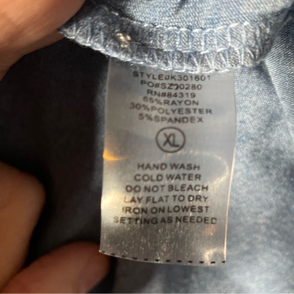 Two piece tank and jacket sold together. Strazzi denim blue set size XL - Picture 14 of 14